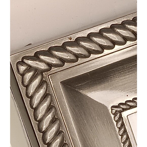 Silver Braided Metal Photo Frame 8" x 6" Photo Size 5.25" x 3.25" By Sixtrees - Picture 6 of 13